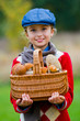 Mushrooms picking, season for mushrooms.