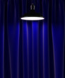 lamp and curtains