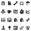20 icons business in black set 2