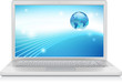Laptop and Globe