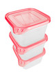 Plastic container for food