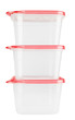 Plastic container for food
