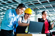 Photo: Worker or production manager in a textile factory Worker or production manager in a textile factory