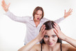 Couple having a quarrel