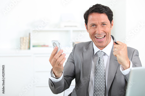 Photo: happy businessman happy businessman