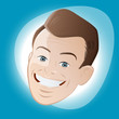 retro cartoon man