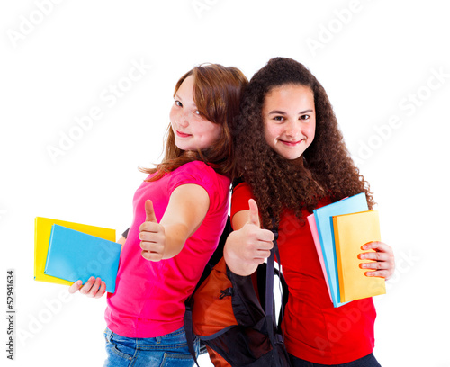 Photo: Successful teens with books Successful teens with books