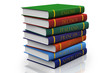 A stack of books on the study of languages