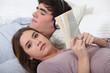 A teenage couple