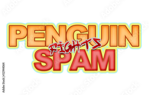 Illustration: Penguin 2.0 fights Spam, Website Optimization, Text Concept Penguin 2.0 fights Spam, Website Optimization, Text Concept