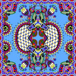 Traditional ornamental floral paisley bandanna