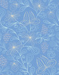 Seamless abstract hand-drawn pattern
