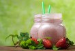 Foto: Strawberry smoothie - Frullato di fragole Strawberry smoothie - Frullato di fragole