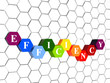efficiency in color hexagons in cellular structure