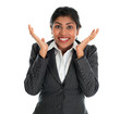 Surprised. Indian businesswoman