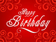 abstract happy birthday card