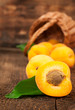 Photo: Apricots in a wicker basket Apricots in a wicker basket