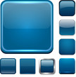 Vector: Square dark blue app icons. Square dark blue app icons.