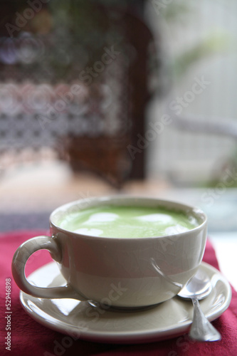 Photo: green tea latte green tea latte
