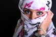 Vue de la femme arabe