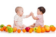 Photo: babies eating fruits babies eating fruits