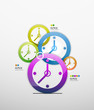 Colorful abstract 3d paper background