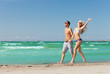 couple walking on the beach