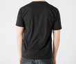 man in blank t-shirt