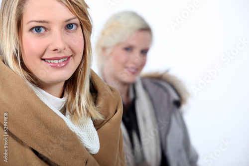 Photo: girls with coats girls with coats