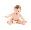 crying baby with erupting teeth
