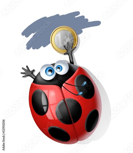 Illustration: coccinella gratta e vinci coccinella gratta e vinci