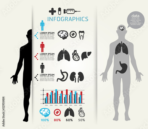 Vector: Medical Infographic Design template / can be used for infographi Medical Infographic Design template / can be used for infographi