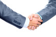 Photo: Closeup of a business hand shake between two colleagues Closeup of a business hand shake between two colleagues