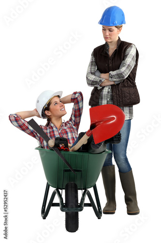 Photo: two craftswomen relaxing two craftswomen relaxing