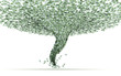 Crisi economica come tornado risucchia moneta