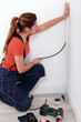 Photo: Female electrician Female electrician