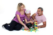 Photo: Family playing with building blocks Family playing with building blocks