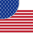 American flag background with stars symbolizing 4th july indepen