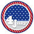 American flag background with stars symbolizing 4th july indepen