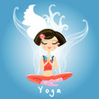 girl engaged yoga