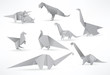 Origami dinosaurs