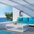 Aegean luxury hotel summer lounge  veranda