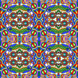 Vektor: geometry vintage floral seamless pattern geometry vintage floral seamless pattern