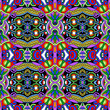 Vektor: geometry vintage floral seamless pattern geometry vintage floral seamless pattern