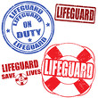 Vector: Lifeguard stamps Lifeguard stamps