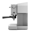 Illustration: modern coffee machine isolated on white background modern coffee machine isolated on white background