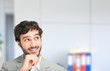 Young smiling businessman