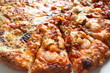 Photo: close up of gourmet seafood pizza close up of gourmet seafood pizza