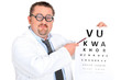 Photo: Funny ophtalmologist with bifocal glasses Funny ophtalmologist with bifocal glasses