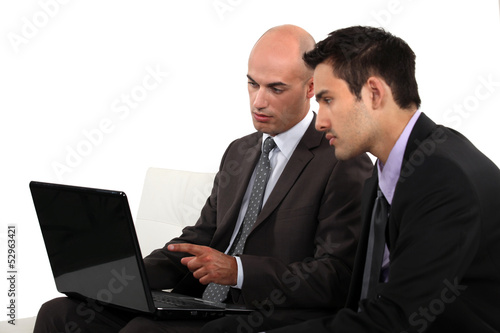 Photo: Associates discussing their business plan Associates discussing their business plan
